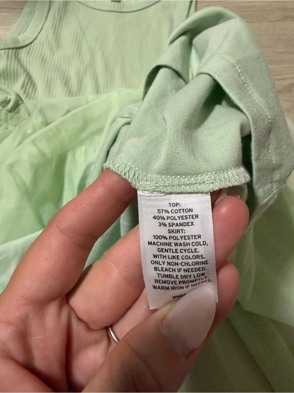 Tucker + Tate Light Green Combination Knit  Tulle Sleeveless Dress Girls Size 7
